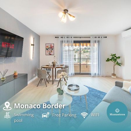 5Mn Monaco - Vue Mer - Parking - Piscine - Bb โบโซเลย ภายนอก รูปภาพ