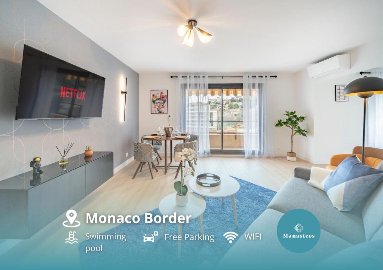 5Mn Monaco - Vue Mer - Parking - Piscine - Bb โบโซเลย ภายนอก รูปภาพ