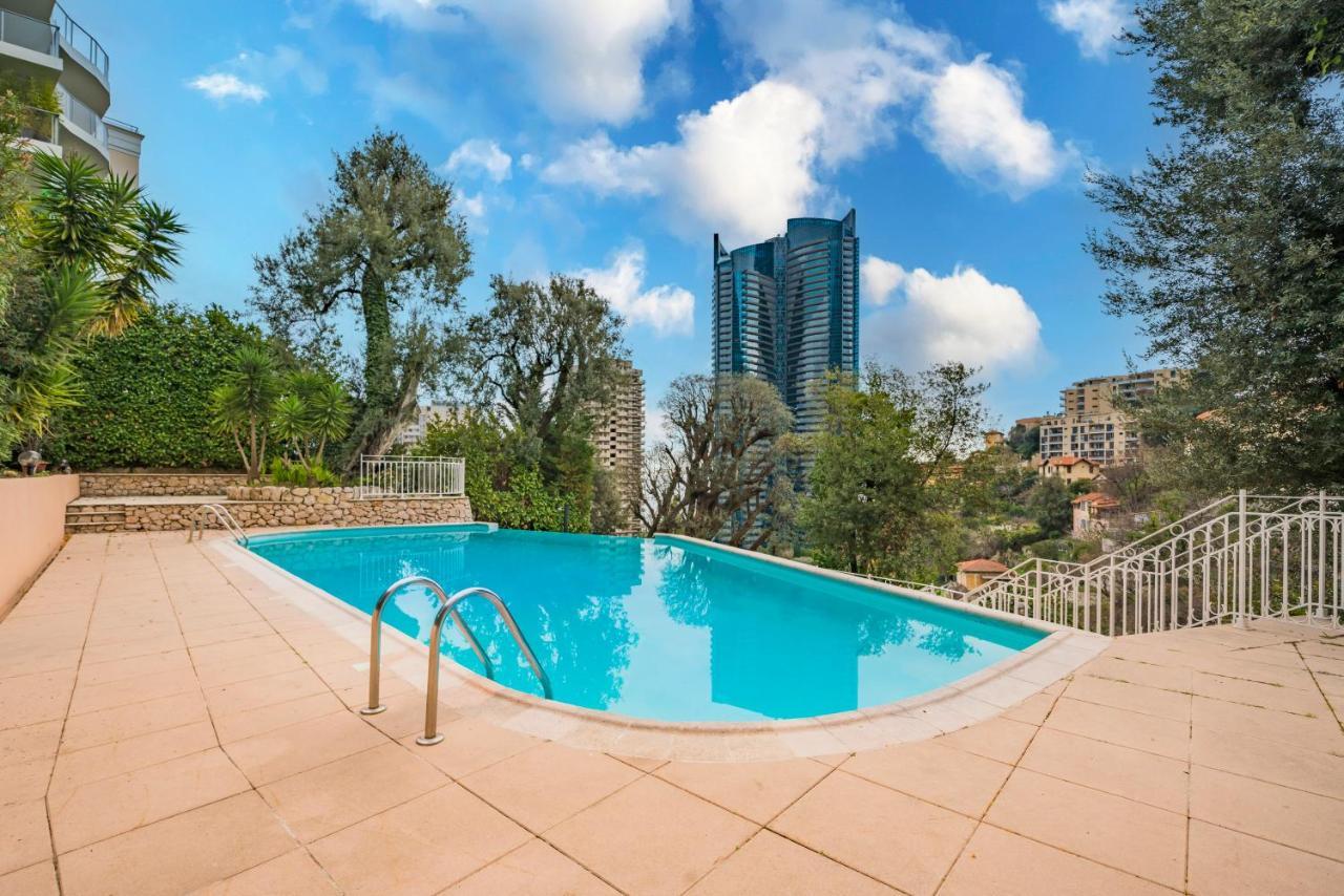 5Mn Monaco - Vue Mer - Parking - Piscine - Bb โบโซเลย ภายนอก รูปภาพ